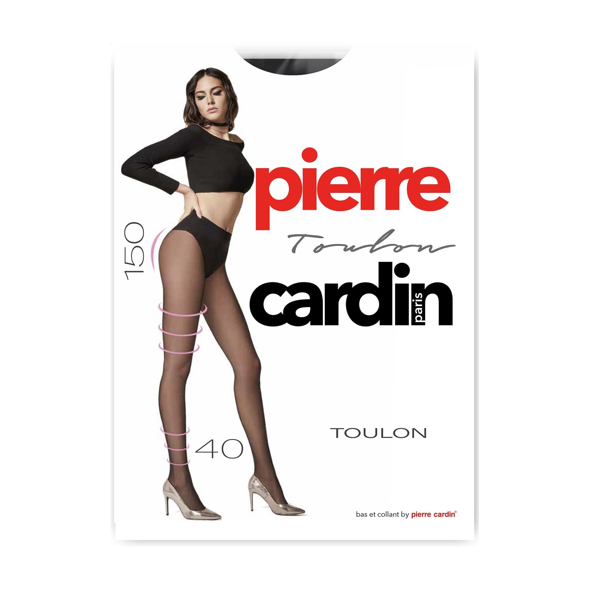 Колготки жіночі Pierre Cardin Toulon, 40 DEN, Nero, розмір 2