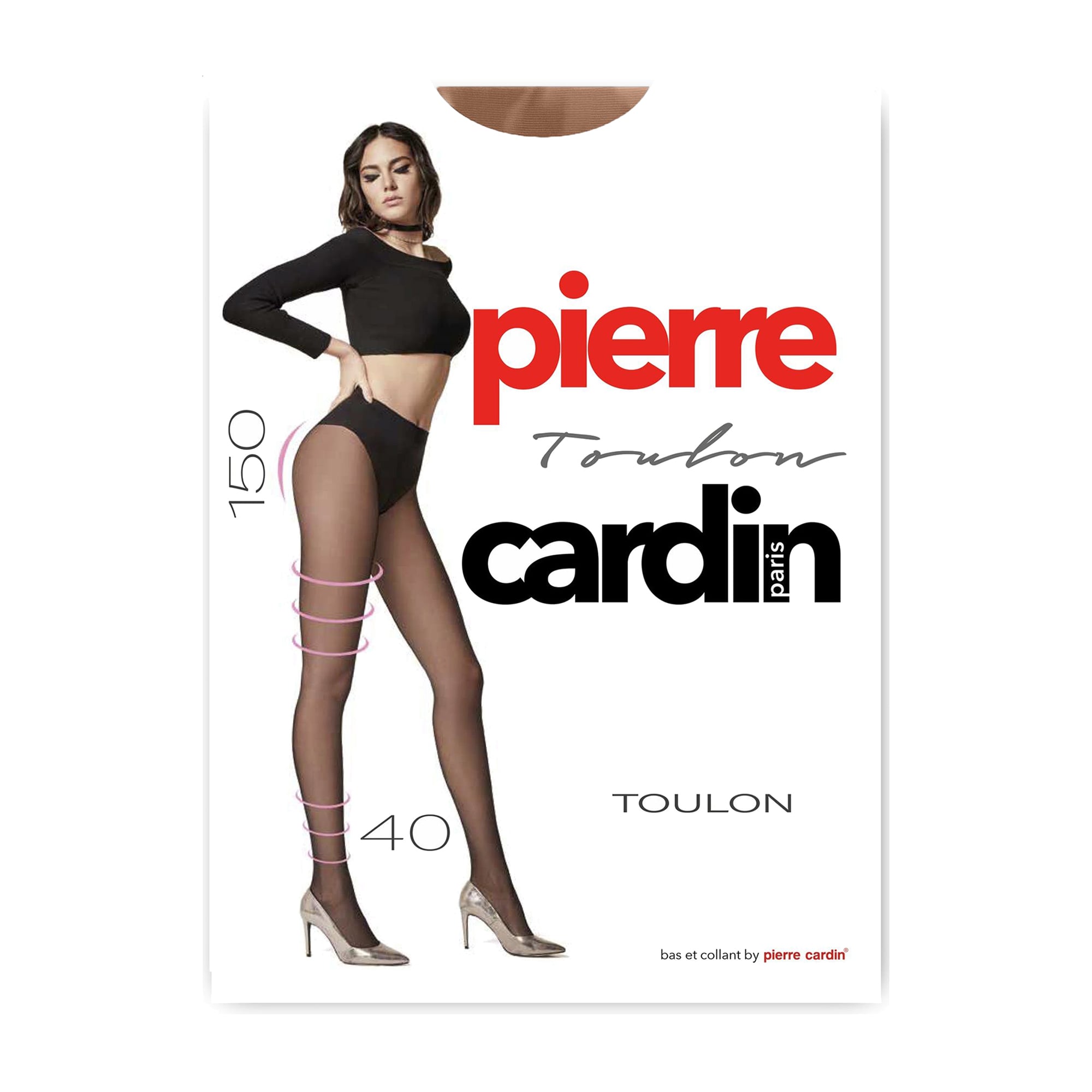 Колготки жіночі Pierre Cardin Toulon, 40 DEN, Visone, розмір 3